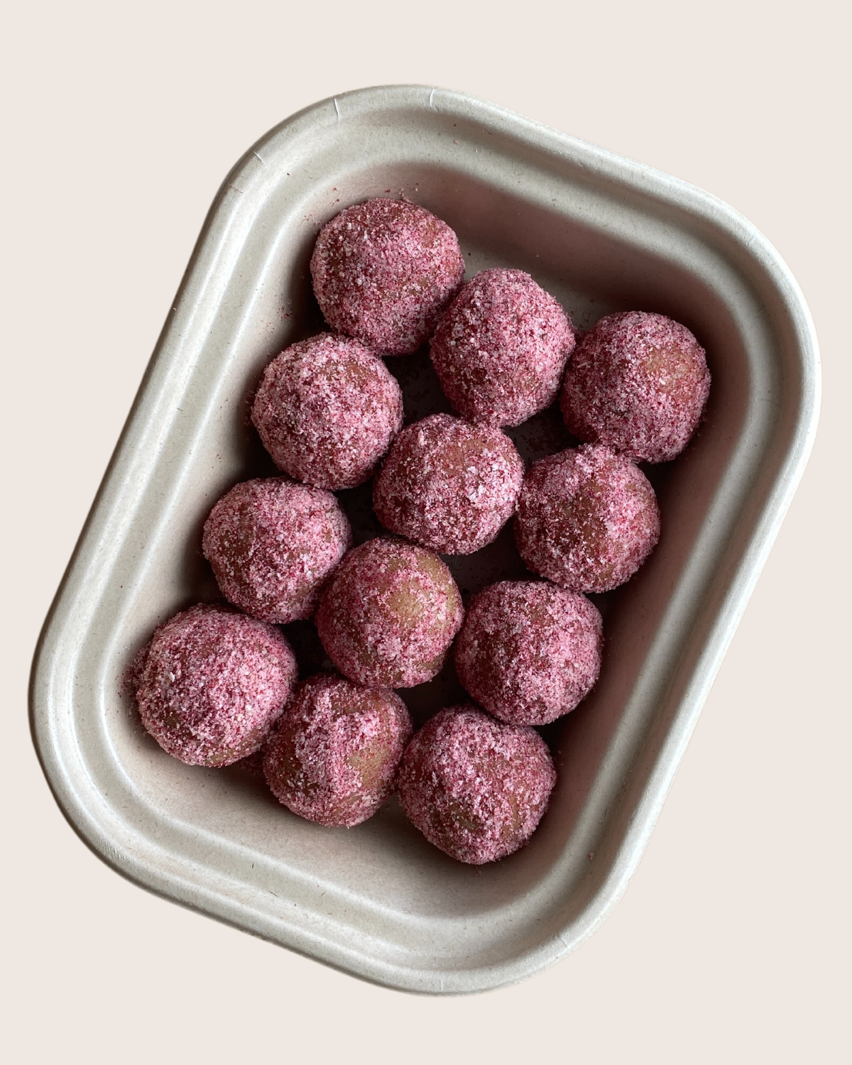 Raspberry Jam Filled Bliss Balls